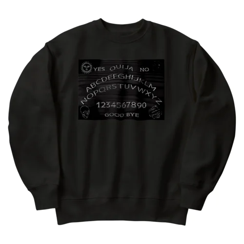 BLACK OUIJA BOARD Heavyweight Crew Neck Sweatshirt