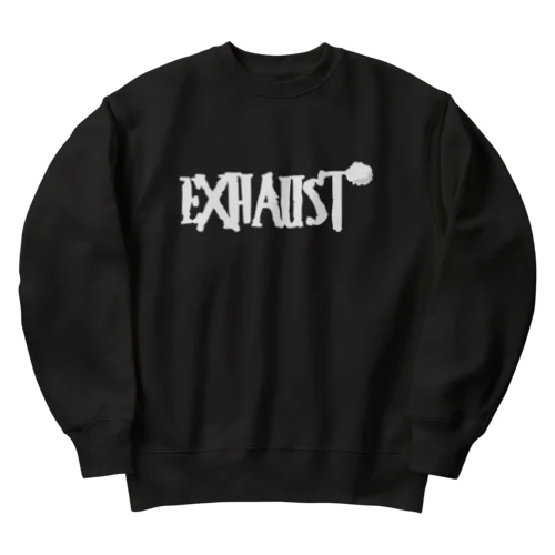 EXHAUST(英字＋１シリーズ) Heavyweight Crew Neck Sweatshirt