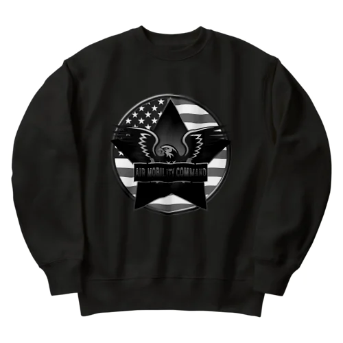 アメリカンイーグル-AMC-THE STARS AND STRIPES BLK Heavyweight Crew Neck Sweatshirt