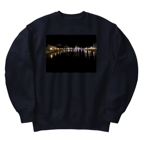 202006072031000　深夜の釧路川 Heavyweight Crew Neck Sweatshirt