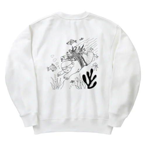 仕方ない、竜宮まで運んであげよう！ Heavyweight Crew Neck Sweatshirt