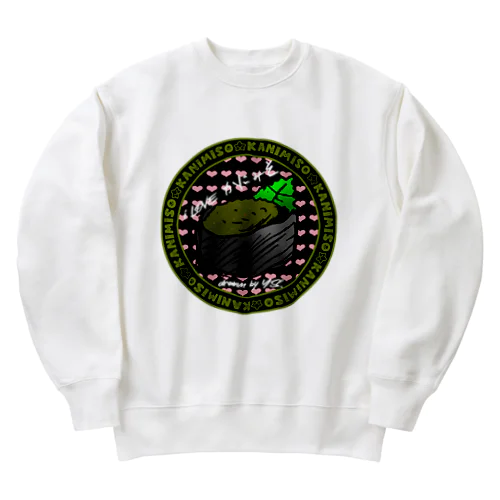 shelovesカニみそ Heavyweight Crew Neck Sweatshirt