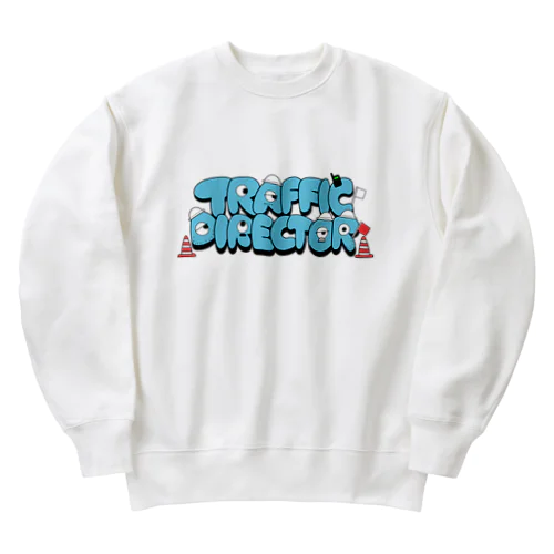 TRAFFIC DIRECTOR(青) Heavyweight Crew Neck Sweatshirt