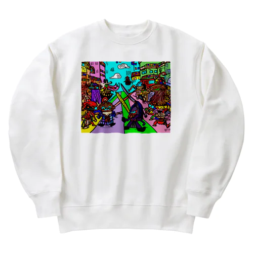 宇宙人類皆兄弟 HORIZONTAL Heavyweight Crew Neck Sweatshirt