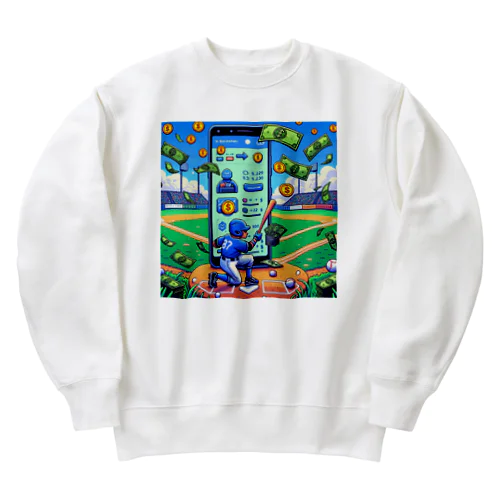 目指せホームラン王 Heavyweight Crew Neck Sweatshirt