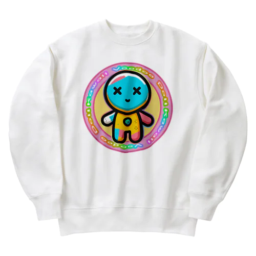 かわいいブードゥー人形 Heavyweight Crew Neck Sweatshirt