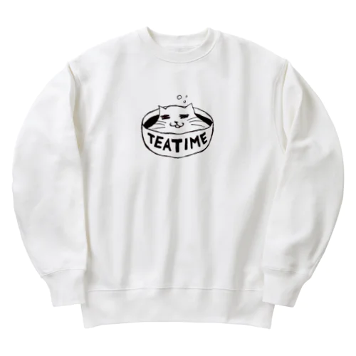 CAT TeaTime　猫ティータイム Heavyweight Crew Neck Sweatshirt