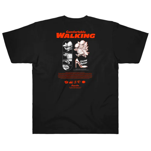 Comfortable WALKING ー LILLIAN PATCHY ー ヘビーウェイトTシャツ