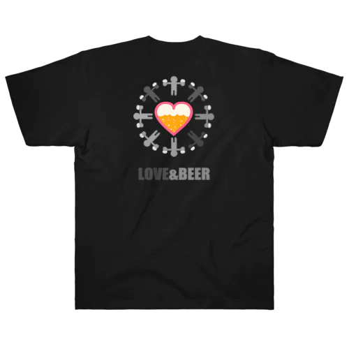 【バックプリント】LOVE & BEER Heavyweight T-Shirt