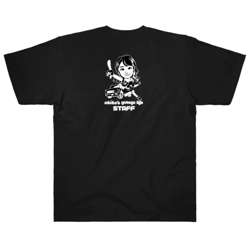 ヤタガレ バックプリントスタッフT（ブラック） ヘビーウェイトTシャツ