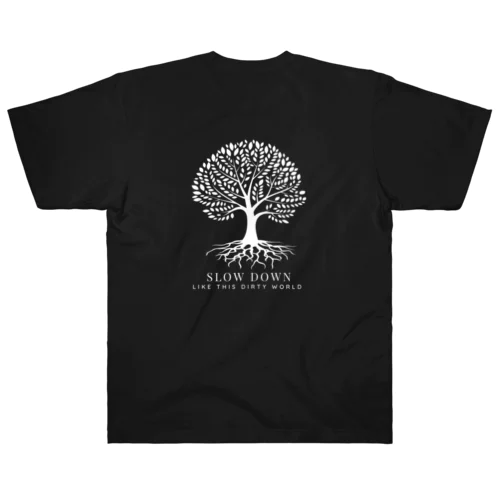  SLOWDoWN TREE LOGO WEAR Heavyweight T-Shirt