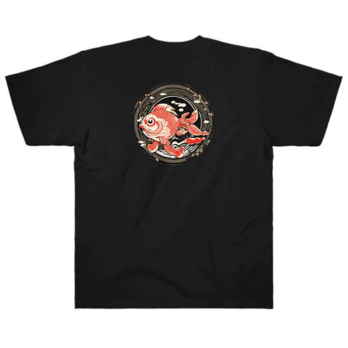 だるまな金魚 ヘビーウェイトTシャツ