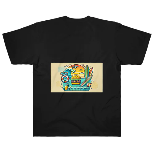 ハンバーガー（P’） ヘビーウェイトTシャツ