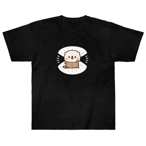 マイペースなラッコさん　貝から登場ver. ヘビーウェイトTシャツ