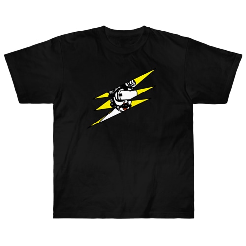 【黄・前】电动催眠装置  Heavyweight T-Shirt