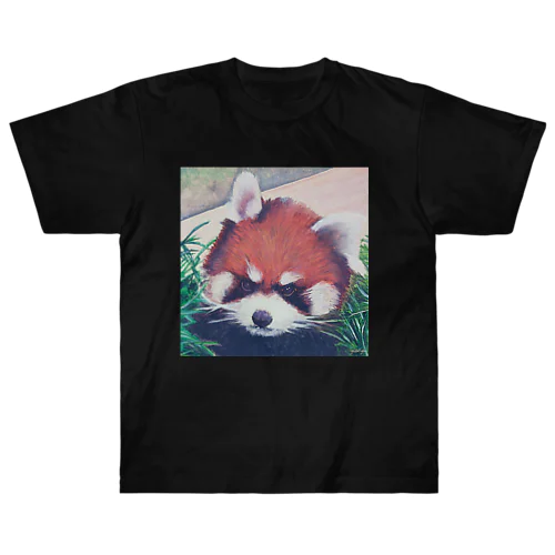 キリッとしたレッサーパンダ Heavyweight T-Shirt