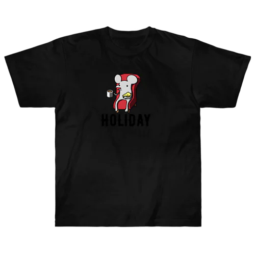 休日のネズミくん Heavyweight T-Shirt