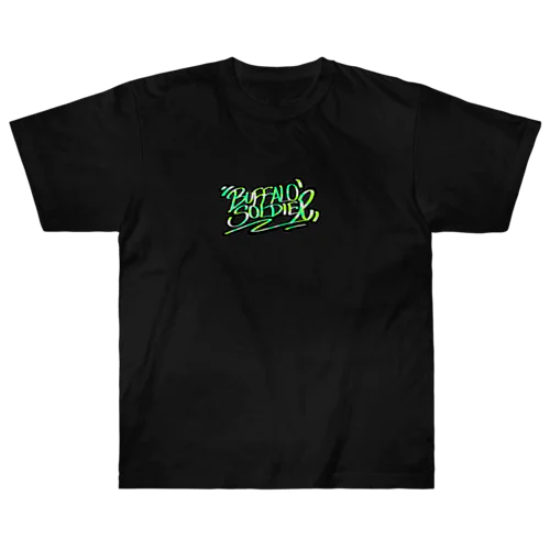 BUFFALO SOLDIER GREEN GRAFFITID Heavyweight T-Shirt