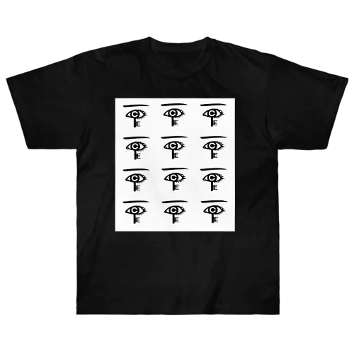 こちこの部屋ロゴ３✖４（白） Heavyweight T-Shirt