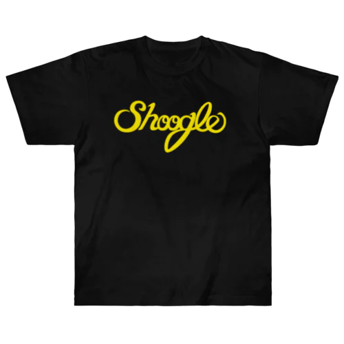 Shoogle(シューグル・週グル・週刊少年グルメ)ロゴ イエロー Heavyweight T-Shirt