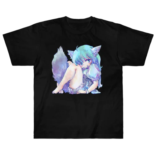 けもみみ&けもしっぽっ子 Heavyweight T-Shirt