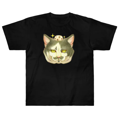 猫さんと豆大福 Heavyweight T-Shirt