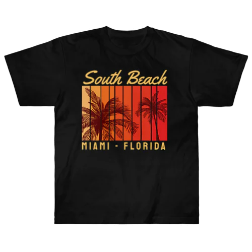 サウスビーチ マイアミ フロリダ ヘビーウェイトTシャツ
