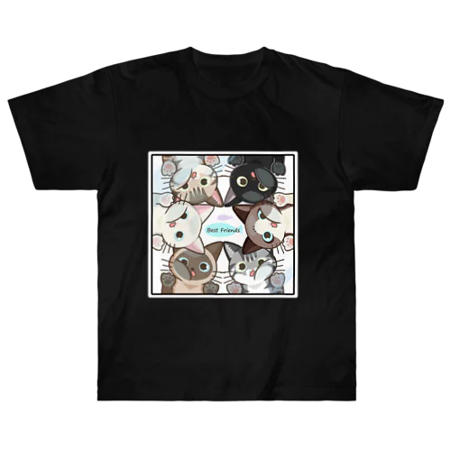 張り付き(全員集合)  Heavyweight T-Shirt