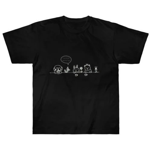 うさことくまことかめことぴーすくん Heavyweight T-Shirt