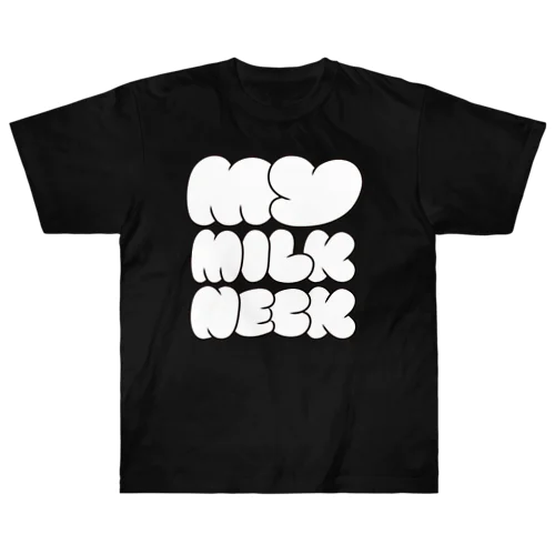 milk neck Heavyweight T-Shirt