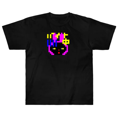仕事する黒猫　バイト中 Heavyweight T-Shirt