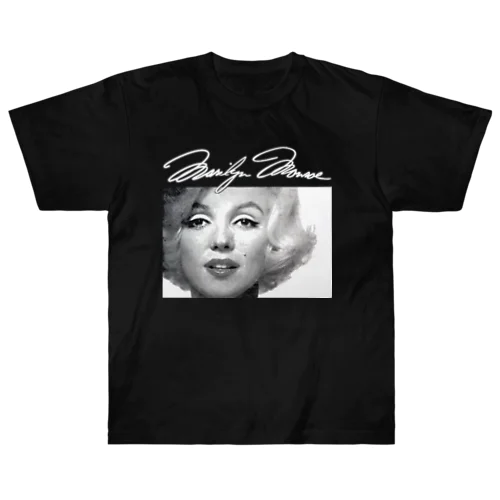 鏡の上のマリリン・モンローの肖像 Ⅵｂ、匿名、1950年頃-1960年頃 Heavyweight T-Shirt