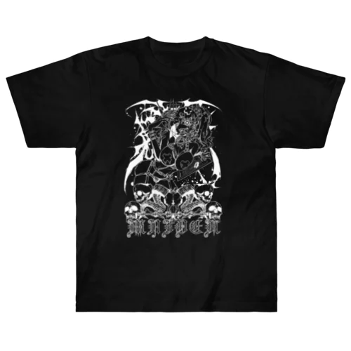 さつじんナースちゃん　白抜きver ヘビーウェイトTシャツ