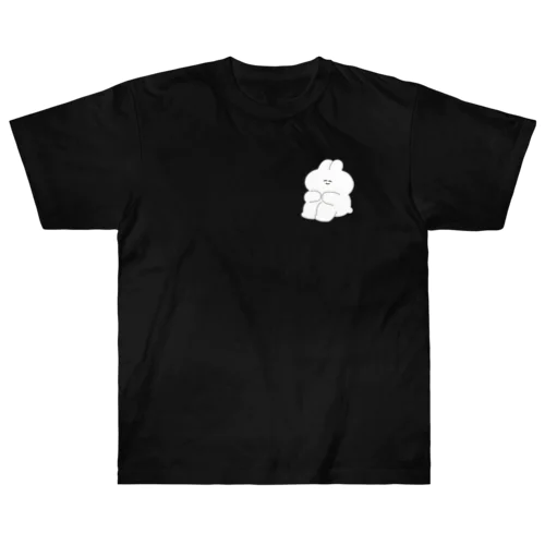 体育座りうさちゃん Heavyweight T-Shirt