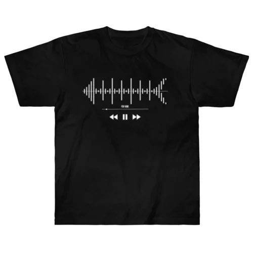 Music Fish Bone（白） ヘビーウェイトTシャツ