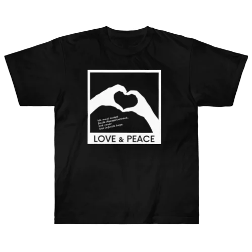 LOVE and PEACE Heavyweight T-Shirt