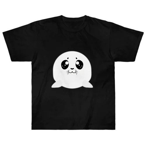 コロコロかわいいアザラシ Heavyweight T-Shirt