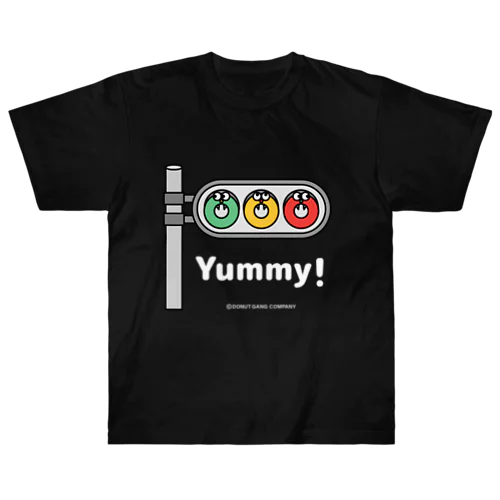 ドーナツ信号機（白ロゴ）  ヘビーウェイトTシャツ