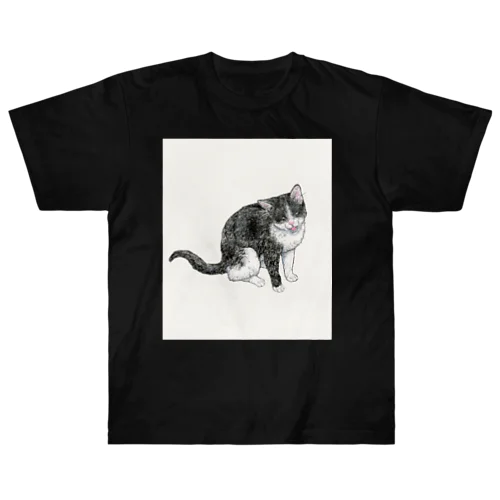 バズ（保護猫シェルターQUEUE） ヘビーウェイトTシャツ