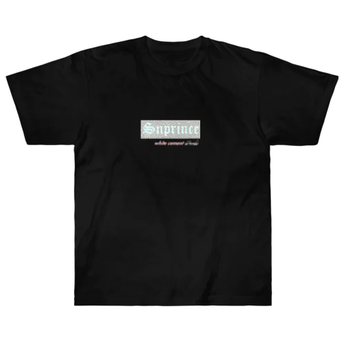 white cement Snprince boxlogo Heavyweight T-Shirt