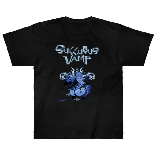 SUCCUBUS VAMP 0614 小悪魔 ヴォラプチュアス ブルー Heavyweight T-Shirt