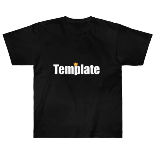 Template - White logo ヘビーウェイトTシャツ
