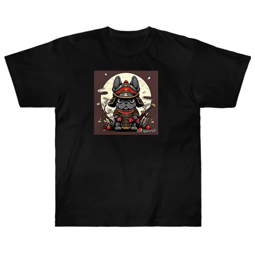 Samurai FrenchBulldog ヘビーウェイトTシャツ