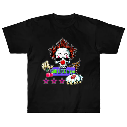 ピエロGOD LUCK to  you🤡✨ ヘビーウェイトTシャツ