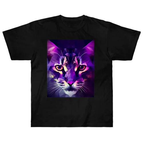 ポリゴン猫 Heavyweight T-Shirt