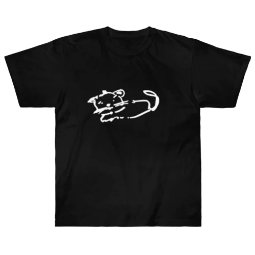 ブルーマオマオ 白 Heavyweight T-Shirt