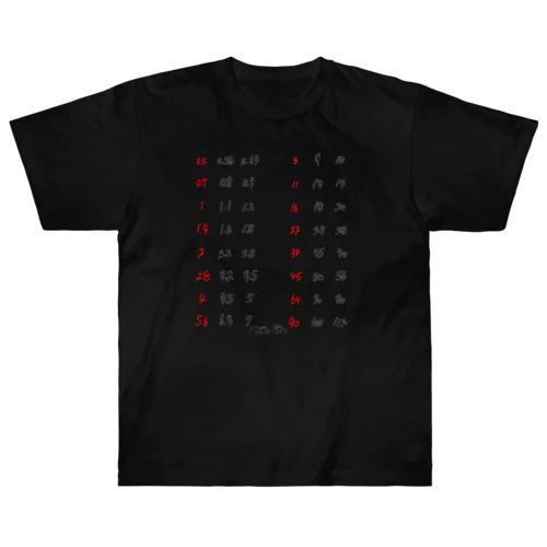 F値(白字) Heavyweight T-Shirt