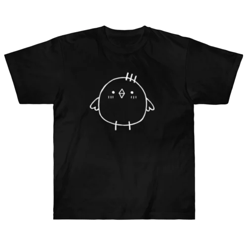 ゆるいひよこ(白線) ヘビーウェイトTシャツ