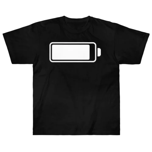 残量90％【Tシャツ】【前面いっぱい】【デザイン色：白】 Heavyweight T-Shirt