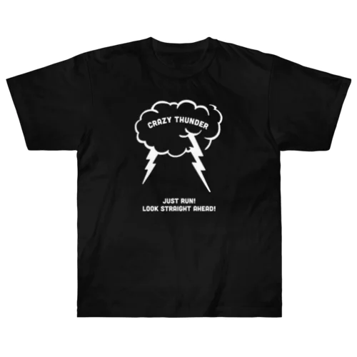 crazy Thunder 黒Tシャツ Heavyweight T-Shirt